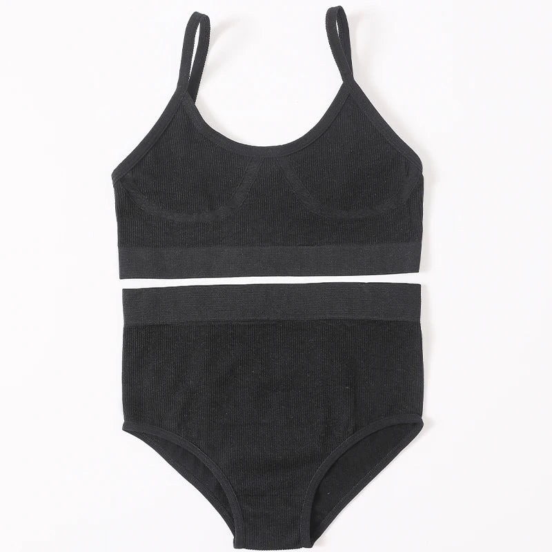 Women's Underwear Sets: U-Back, Push Up Bralette and Breathable Briefs / Rungear