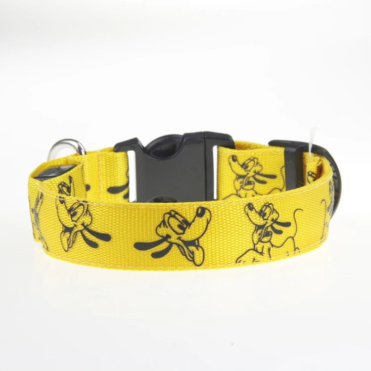 LED Luminous Dog Collar | Nylon Night Safety Collar with Breakaway Buckle