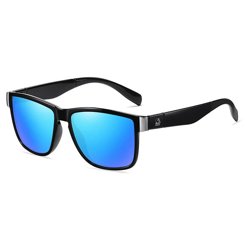 UV400 Mirrored Sport Sunglasses – Unisex Square Frame for Fishing, Hiking & Outdoor Sports