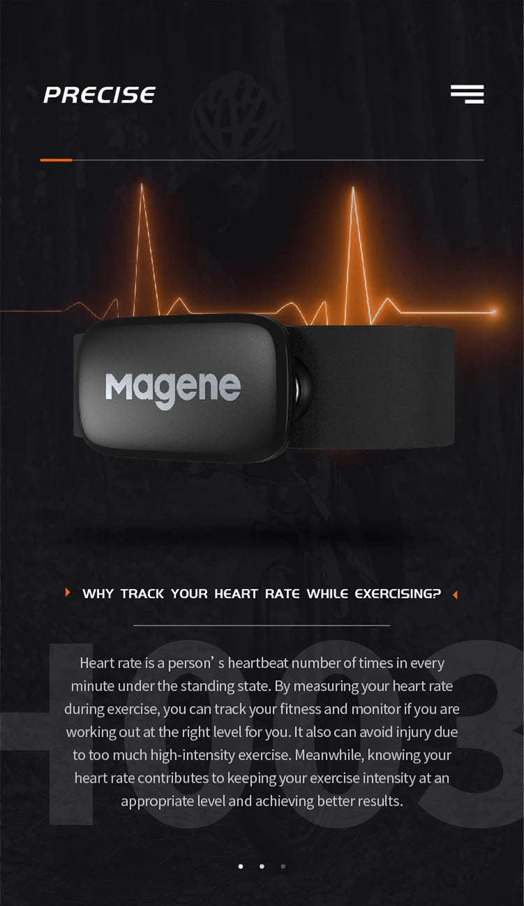 Magene H64 Heart Rate Monitor with Chest Strap – Dual Mode ANT+ & Bluetooth for Cycling, Running & Wahoo/Garmin Compatibility | RUNGEAR