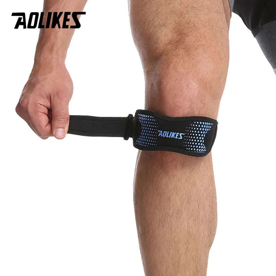 AOLIKES Adjustable Knee Brace – Patella Stabilizer for Pain Relief & Sports Support