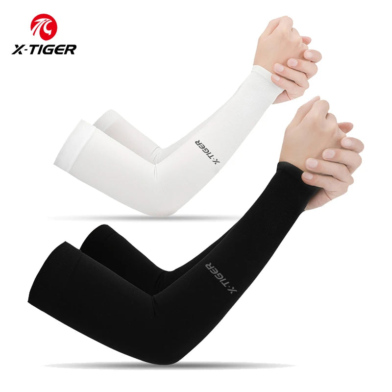 Winter Gear Accessories: X-TIGER Unisex Outdoor UV Sun Protection, Ice Fabric Arm Warmers Sleeves Running, Outdoor Sport / Rungear