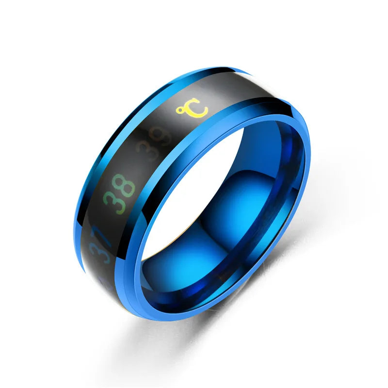 Tech Gear Accessories: Stainless Steel, Smart Sensor, Real-Time Body Temperature Rings / Rungear