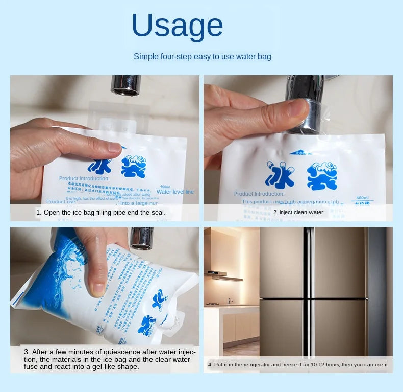 10-Pack Reusable Hot & Cold Gel Packs – Eco-Friendly Cold Compress Set for Injuries & Pain Relief
