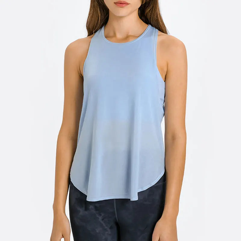 Women's Running Clothing: Sleeveless, Built-In-Bra, Workout Tank Top / Rungear