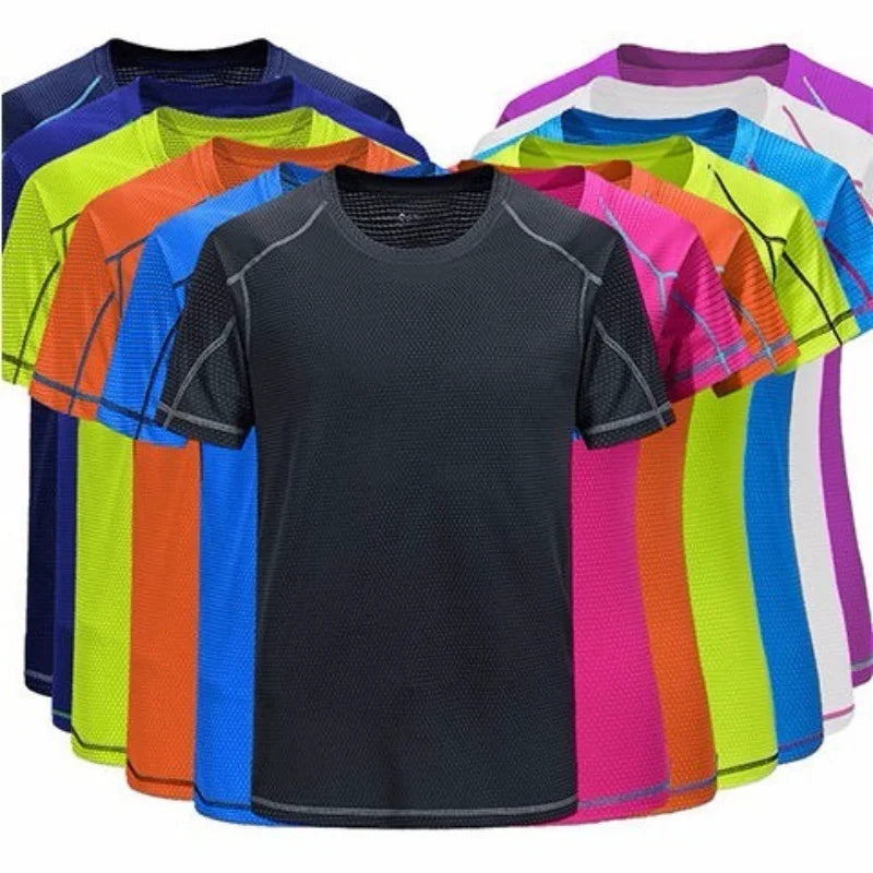 Men's Running Apparel: Mesh Short Sleeve, Moisture-Wicking, Lightweight T-Shirts / Rungear