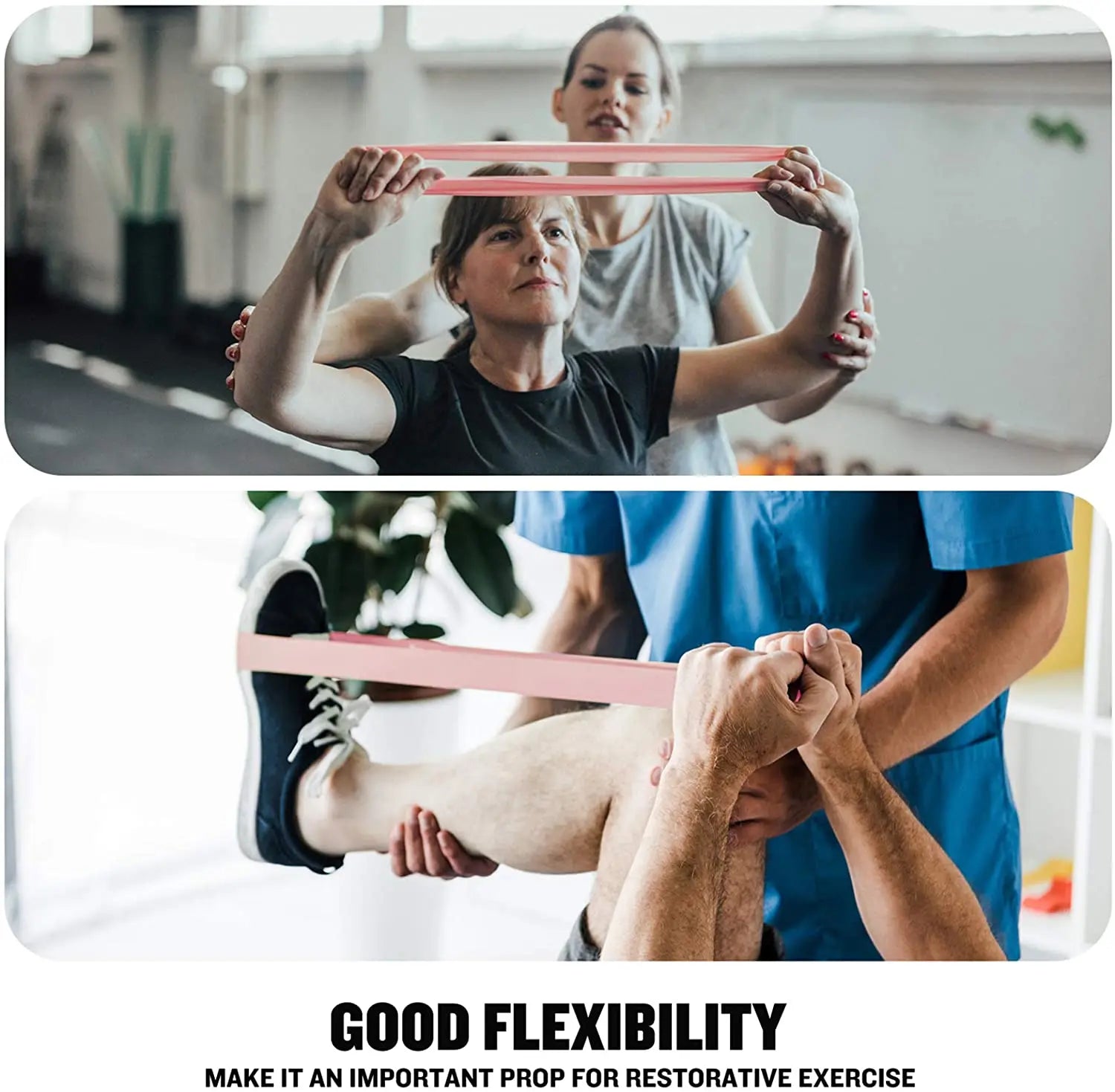 Resistance Elastic Loop Exercise Bands 5 Different Levels Suitable For Strength Training