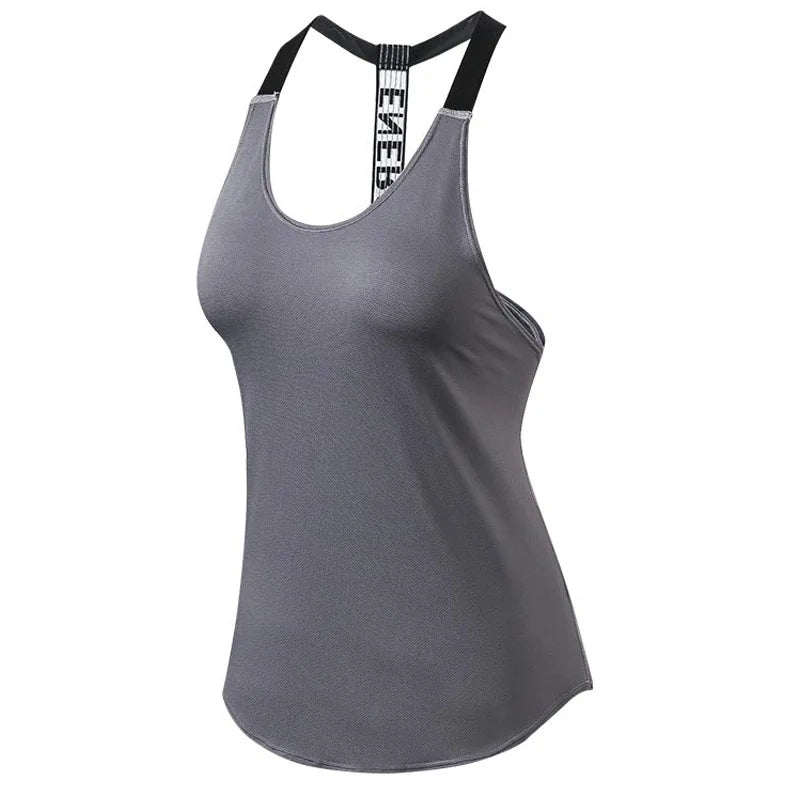 Women's Running Apparel: Quick Drying Backless Sleeveless Sports Gym Tank Top / Rungear