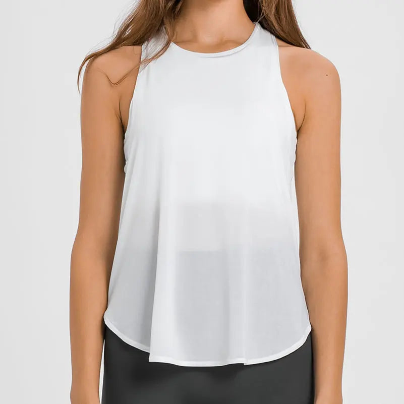 Women's Running Clothing: Sleeveless, Built-In-Bra, Workout Tank Top / Rungear