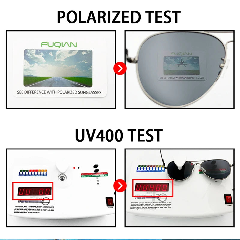 Men's Sunglasses Gear: Classic, Polarized Metal Black Aviation Sunglasses UV400 / Rungear