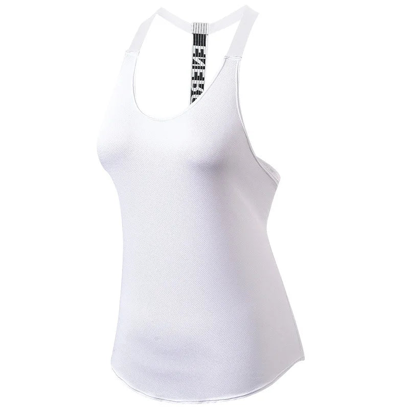 Women's Running Apparel: Quick Drying Backless Sleeveless Sports Gym Tank Top / Rungear