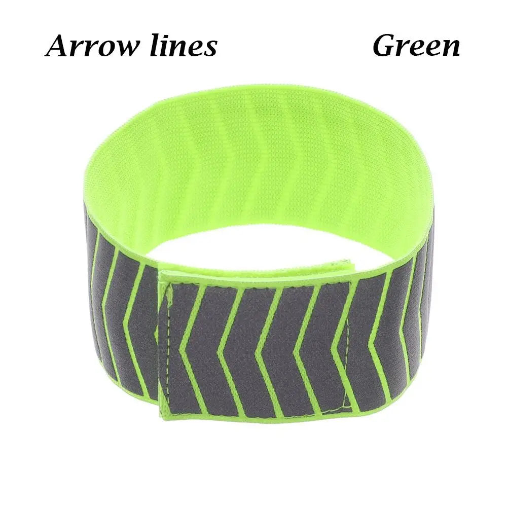 Reflective Safety Armband – Adjustable Elastic Strap for Night Running, Cycling & Jogging
