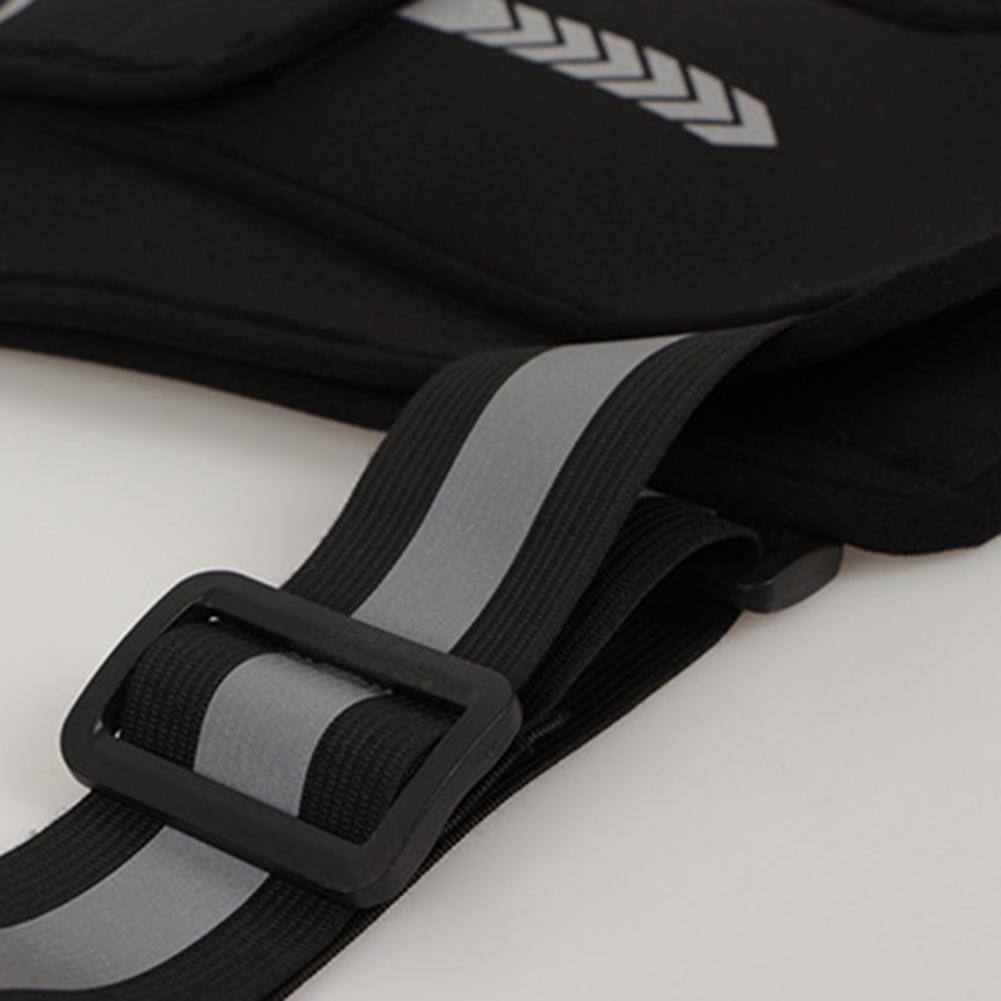 Running Vest with Phone & Hydration Pocket – Lightweight, Water-Resistant, Elastic Chest Harness | Trail Running & Outdoor | Black