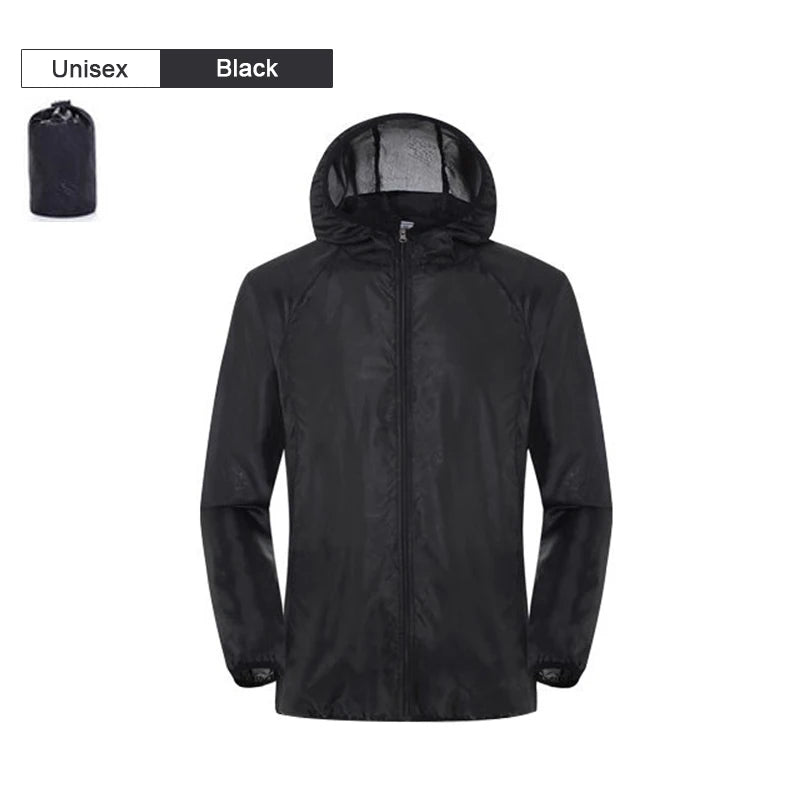 Unisex Waterproof Jacket: Waterproof, Quick Dry, UV Sun-Protective Windbreaker Jacket for Outdoor Sports / Rungear