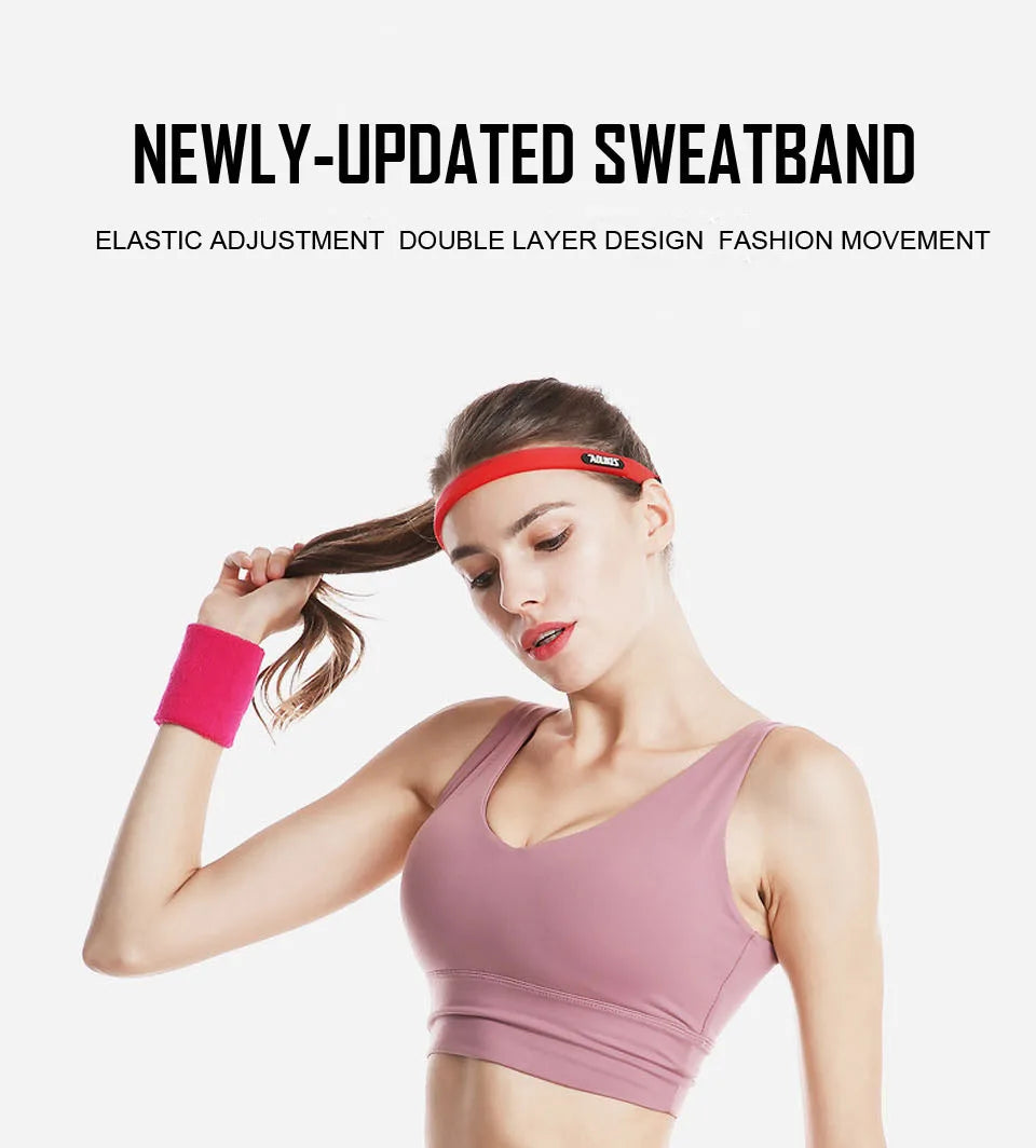 Anti-Slip Sports Headband – Absorbent Elastic Sweatband for Running, Yoga & Fitness | RUNGEAR