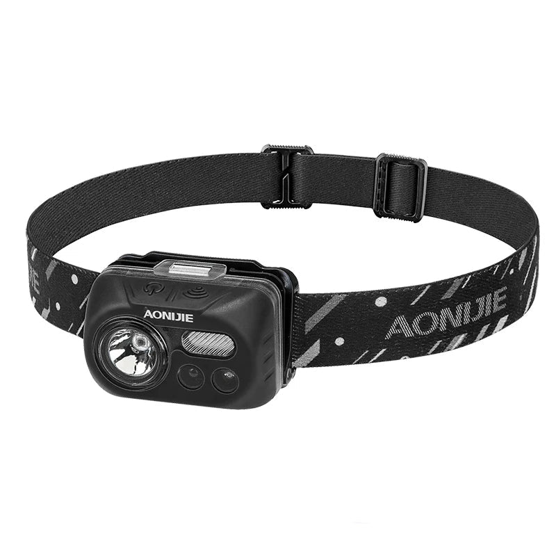 AONIJIE Waterproof LED Headlamp | Motion Sensor Headlight for Running, Camping, Hiking & Cycling
