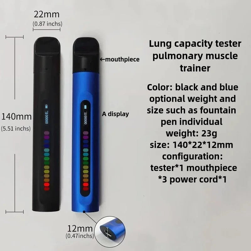 Running Tech Accessories: Portable, Multifunctional, Electronic Respiratory Lung Muscle Trainer / Rungear