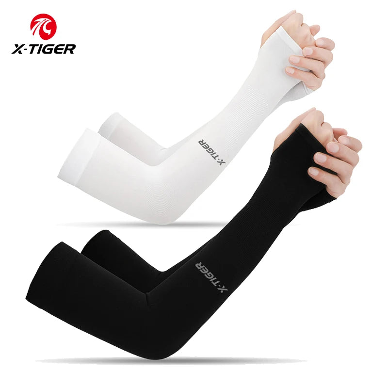 Winter Gear Accessories: X-TIGER Unisex Outdoor UV Sun Protection, Ice Fabric Arm Warmers Sleeves Running, Outdoor Sport / Rungear
