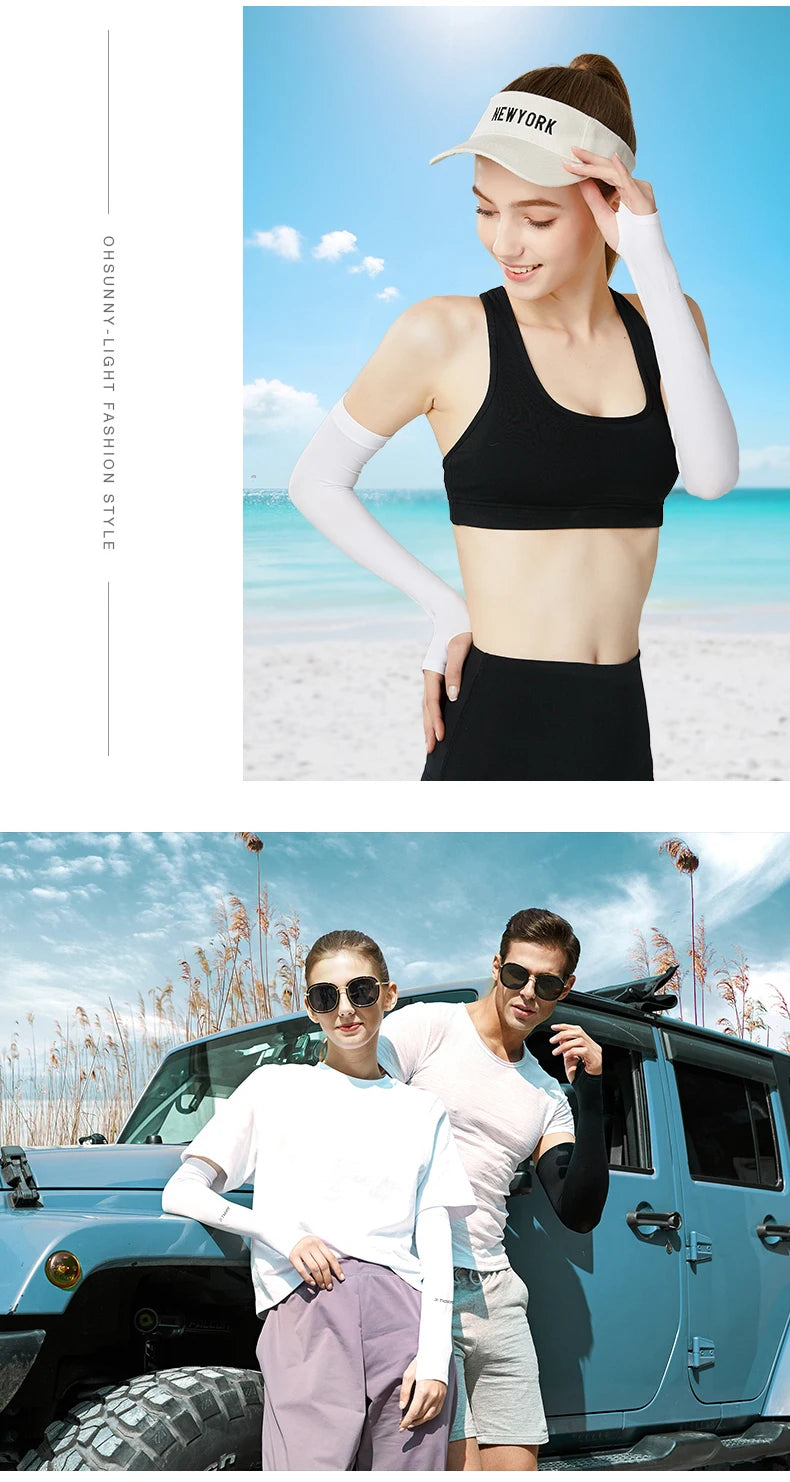Winter Gear Accessories: X-TIGER Unisex Outdoor UV Sun Protection, Ice Fabric Arm Warmers Sleeves Running, Outdoor Sport / Rungear