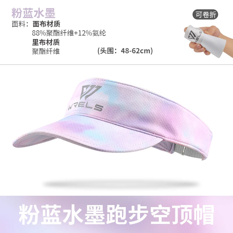 WRLES Cooling Stretchy Visor Hat – UV Protection, Open-Top Sports Sun Visor | Running, Tennis & Golf | Unisex