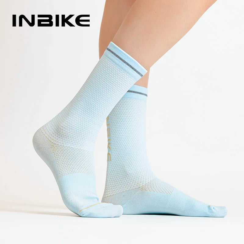 INBIKE Women's Toe-Separated Compression Running Socks | Moisture-Wicking Sport Socks for Running & Hiking