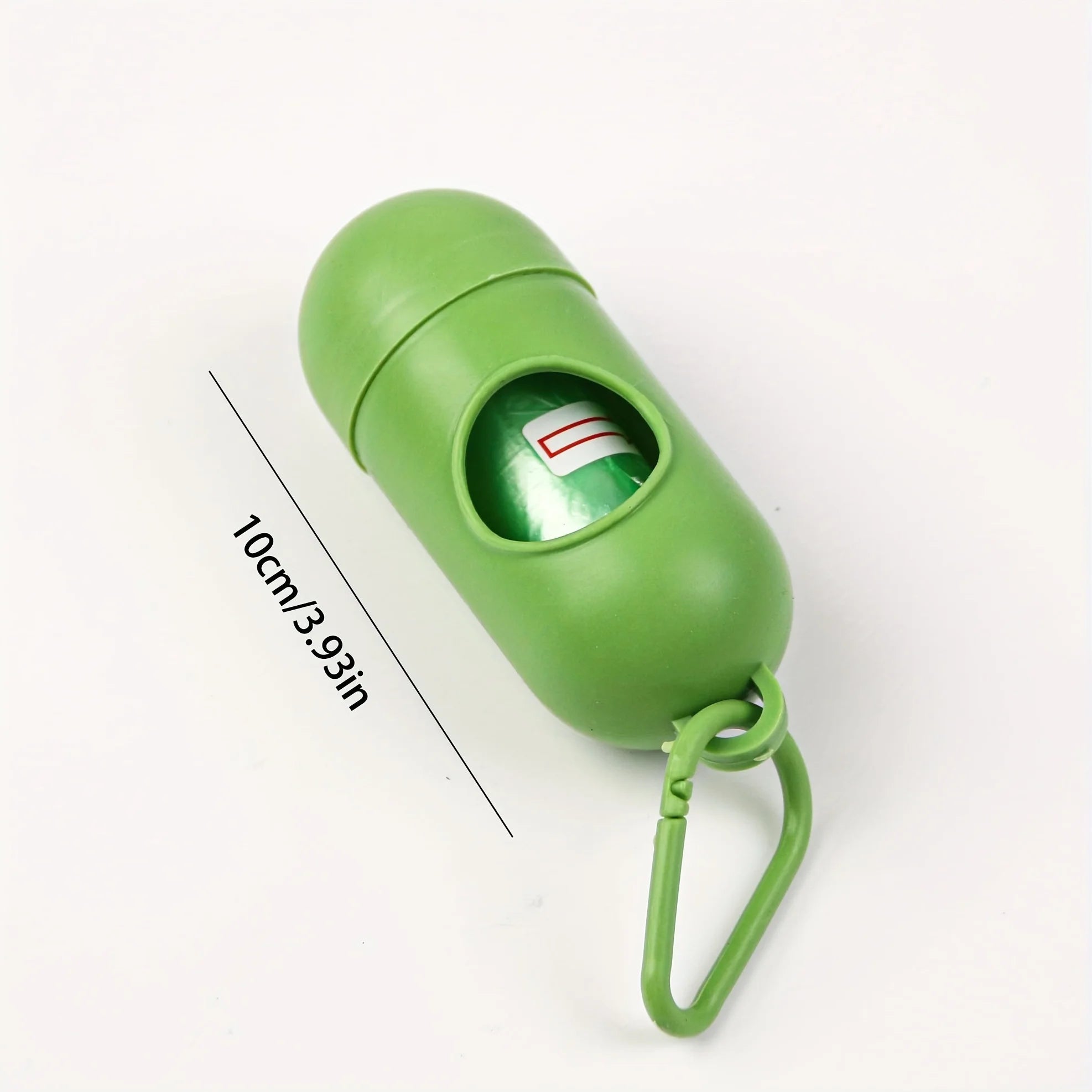 Mildly Scented Dog Poop Waste Bags With Dispenser And Leash Clip For Easy Cleanup