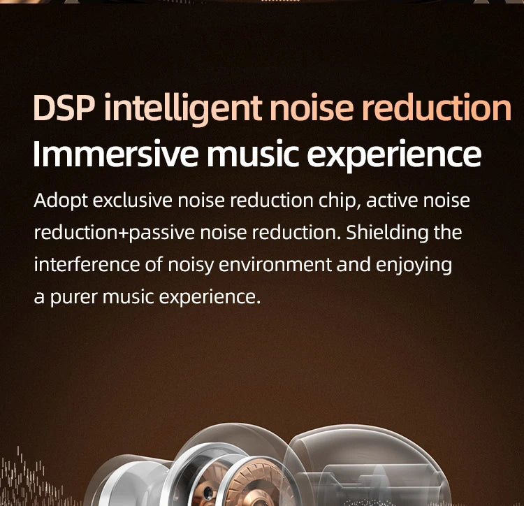 BT8 Wireless Bluetooth Headphones Outdoor Sports 5.3 With Touch Control Charging Display