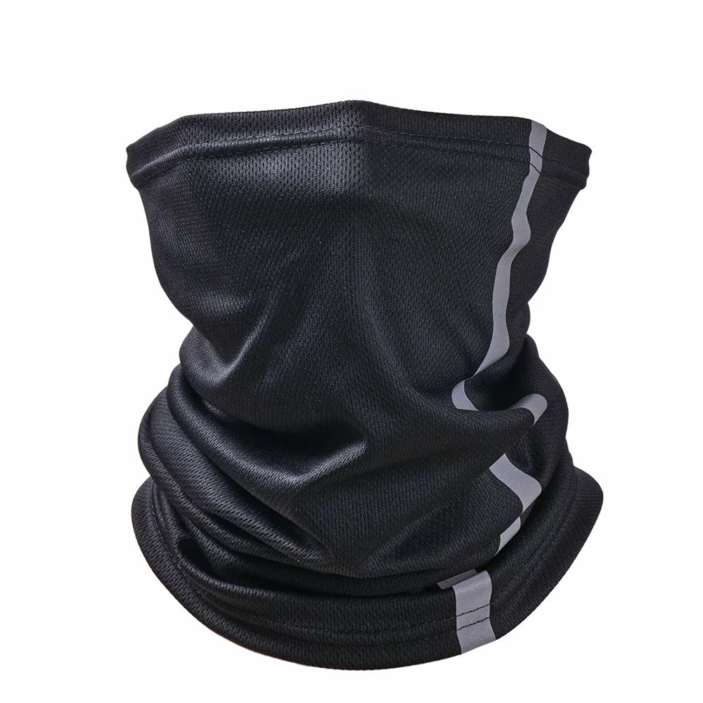 Reflective Running Gear: Neon Safety, UV Protection, Wind Protection Neck Gaiter / Rungear
