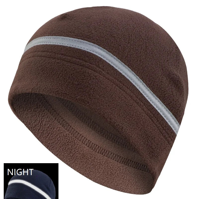 Reflective Hat Gear: High Visibility Safety Beanie, Reflective Knit, Ribbed Warm Winter Hats for Night Running, Hiking, Cycling / Rungear