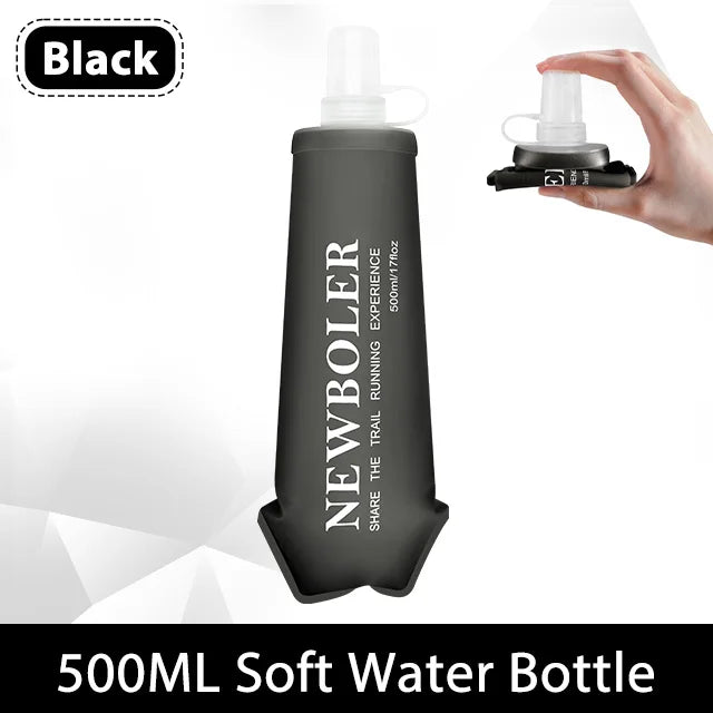 NEWBOLER Soft Flask – Foldable TPU Water Bottle | 150ml / 250ml / 500ml | Running, Hiking & Cycling