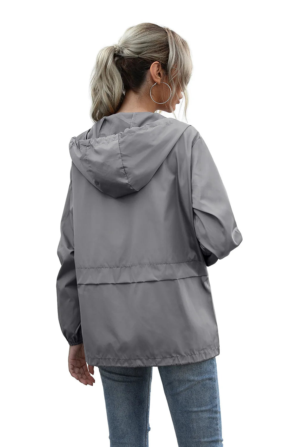 Women's Jackets Apparel: Ultralight, Waterproof, Windproof, Slim Hooded Windbreaker Jacket / Rungear