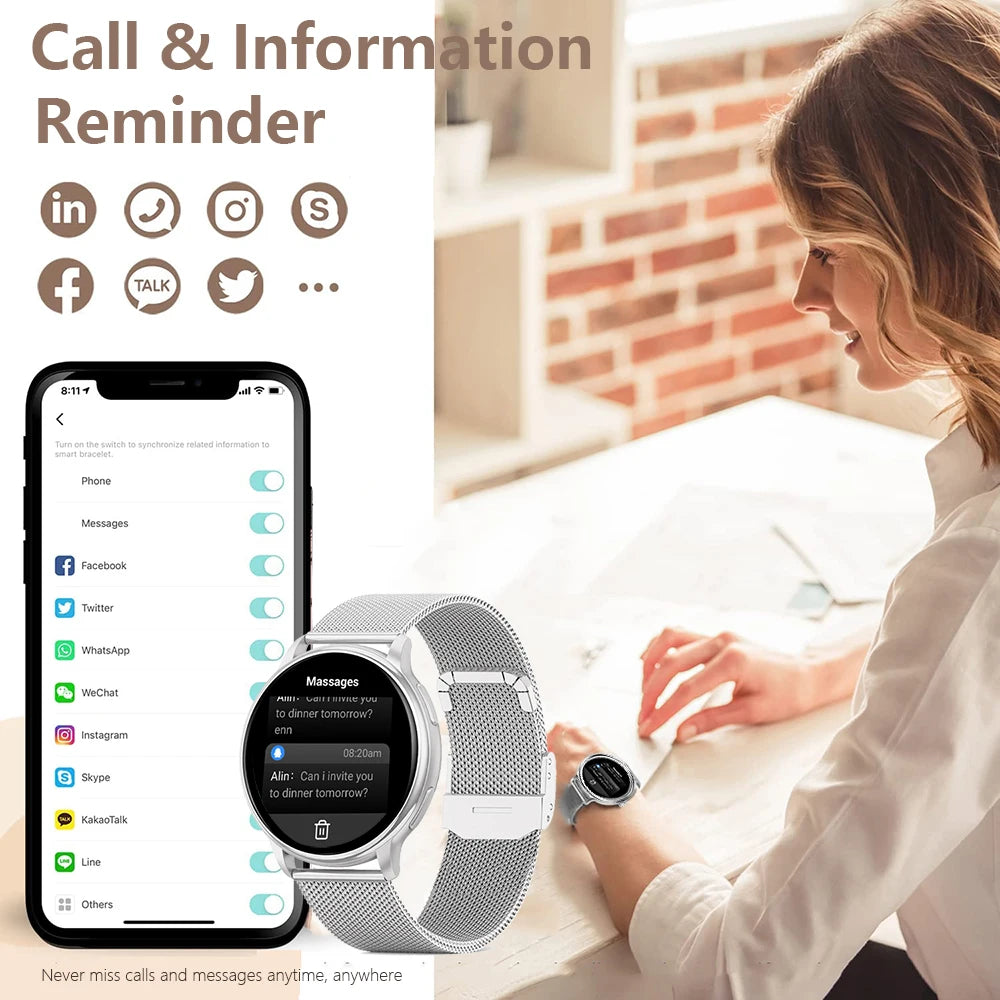 Rungear Tech Accessories: MEVADEN Bluetooth Smart Watch, Custom Dial Fitness Tracker For Android IOS Y22 / Rungear
