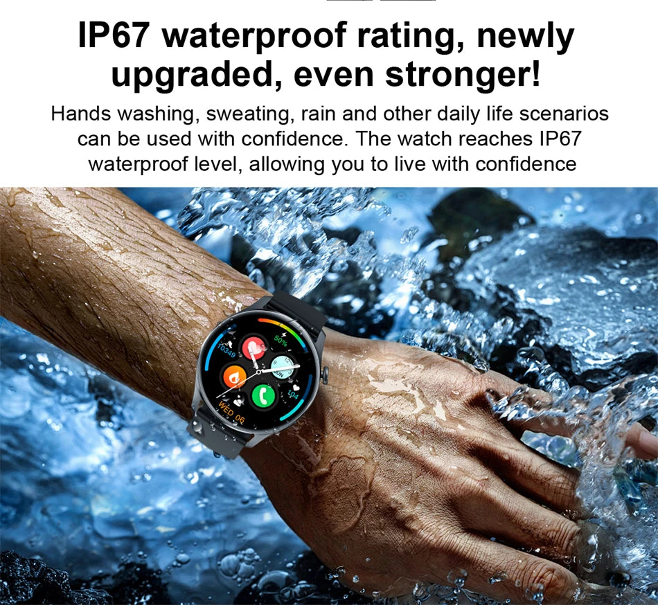 Tech Accessories Gear: 2026 New Smart Watch For Men HD AMOLED Screen, GPS, Motion Heart Rate, Bluetooth, Calls / Rungear