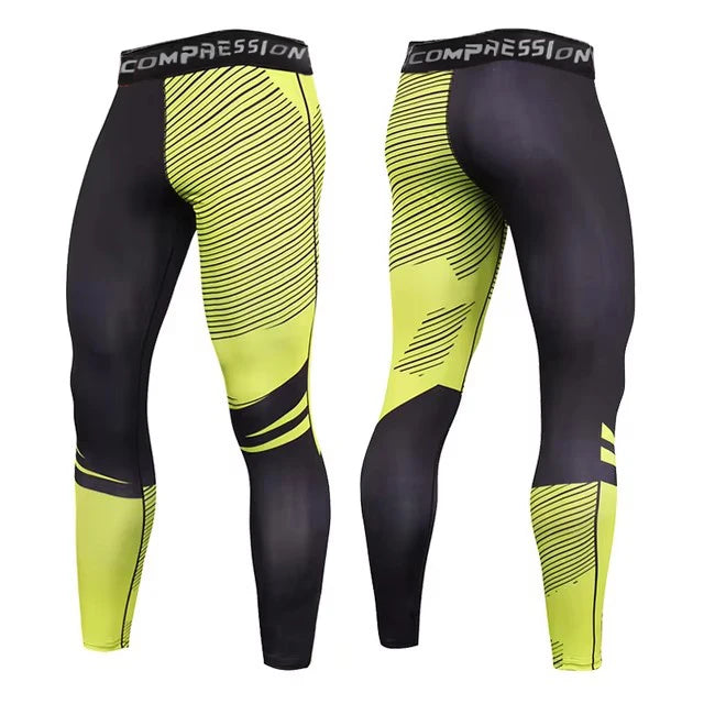 Men's Compression Apparel: Casual Compression Workout Sports Leggings Pants / Rungear