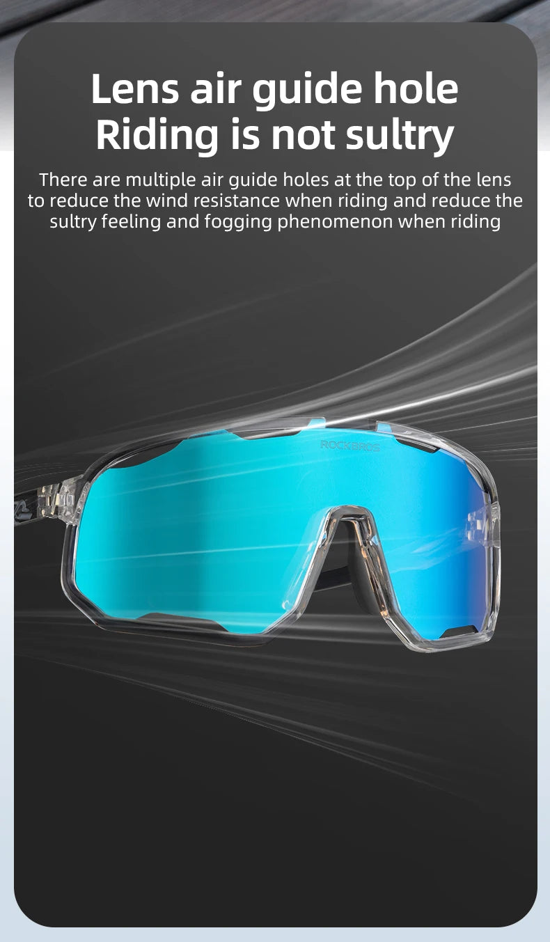 Sunglasses Running Gear: ROCKBROS Polarized Sunglasses, Outdoor UV400 Protection, Sports Eyewear for Outdoor Sports / Rungear