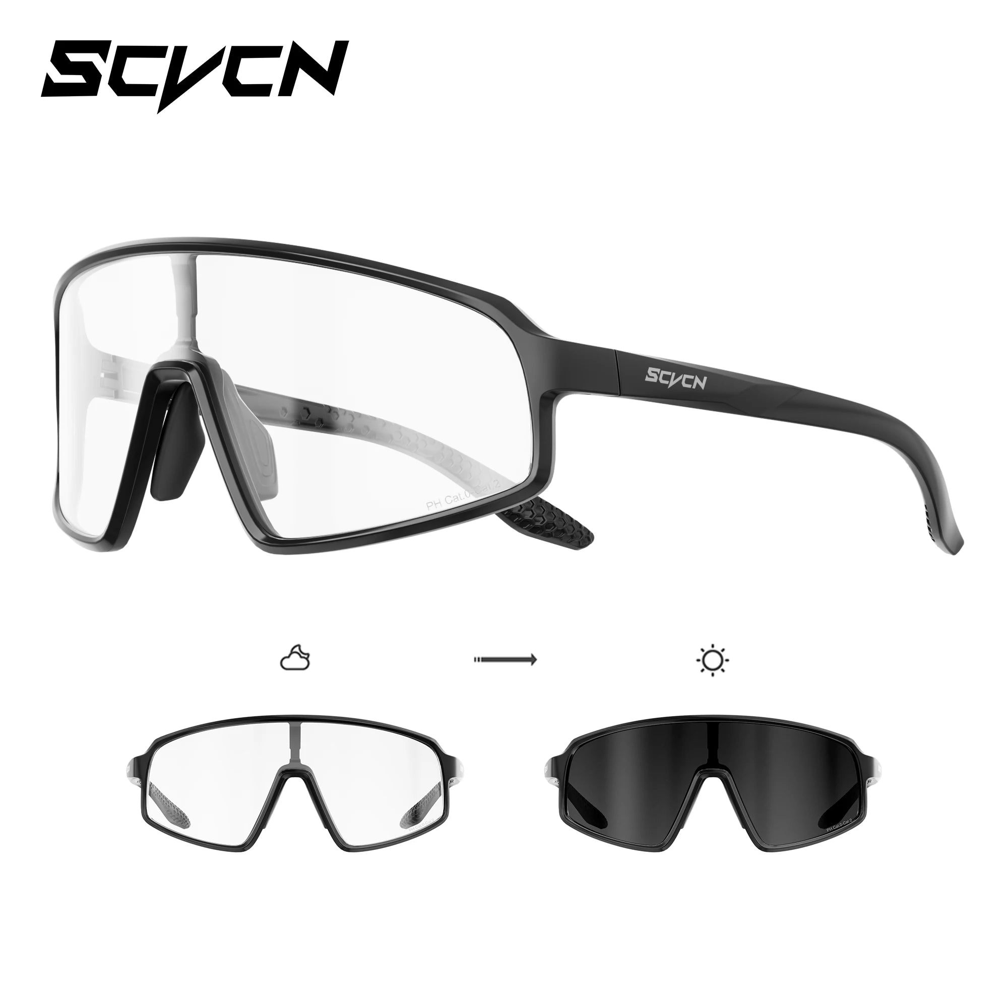 Running Sunglasses Gear: SCVCN New Large-Frame Outdoors Sports Running Sunglasses UV400 / Rungear