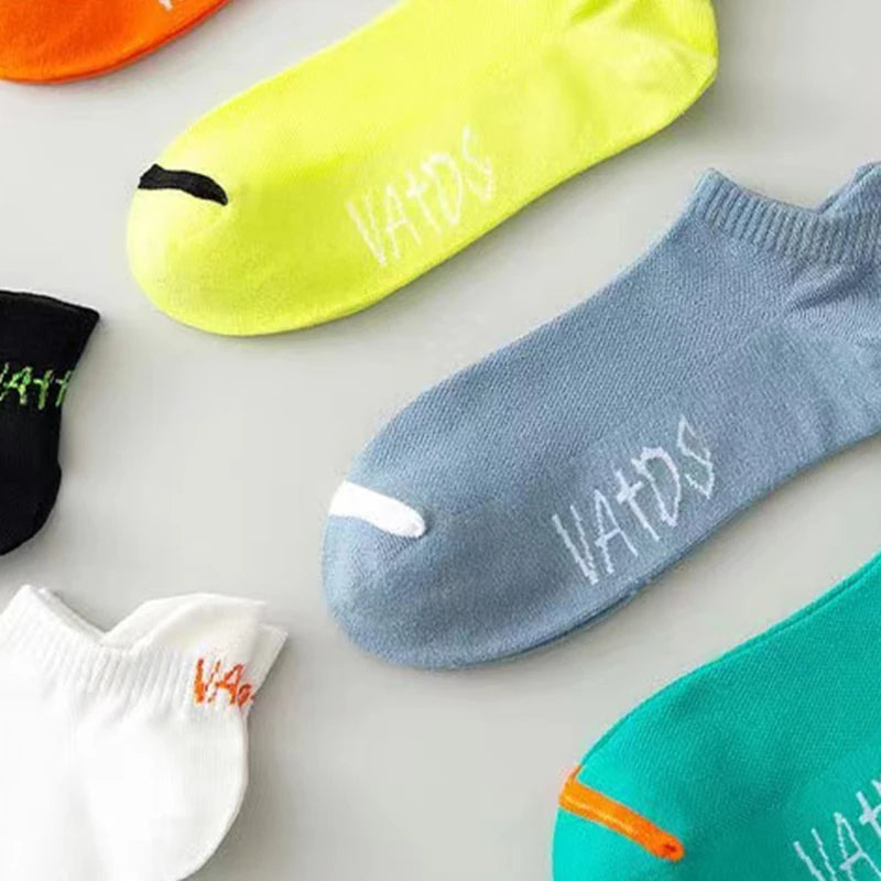 Men's Colourful Ankle Socks | Breathable, Deodorising, Low-Cut — 5 or 10 Pair Pack