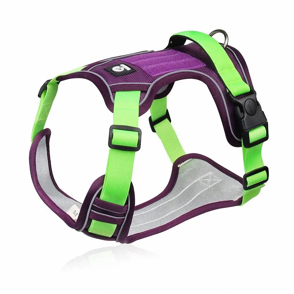 Reflective Oxford Cloth Dog Harness Vest | Adjustable Buckle for Medium & Large Dogs | S–XL
