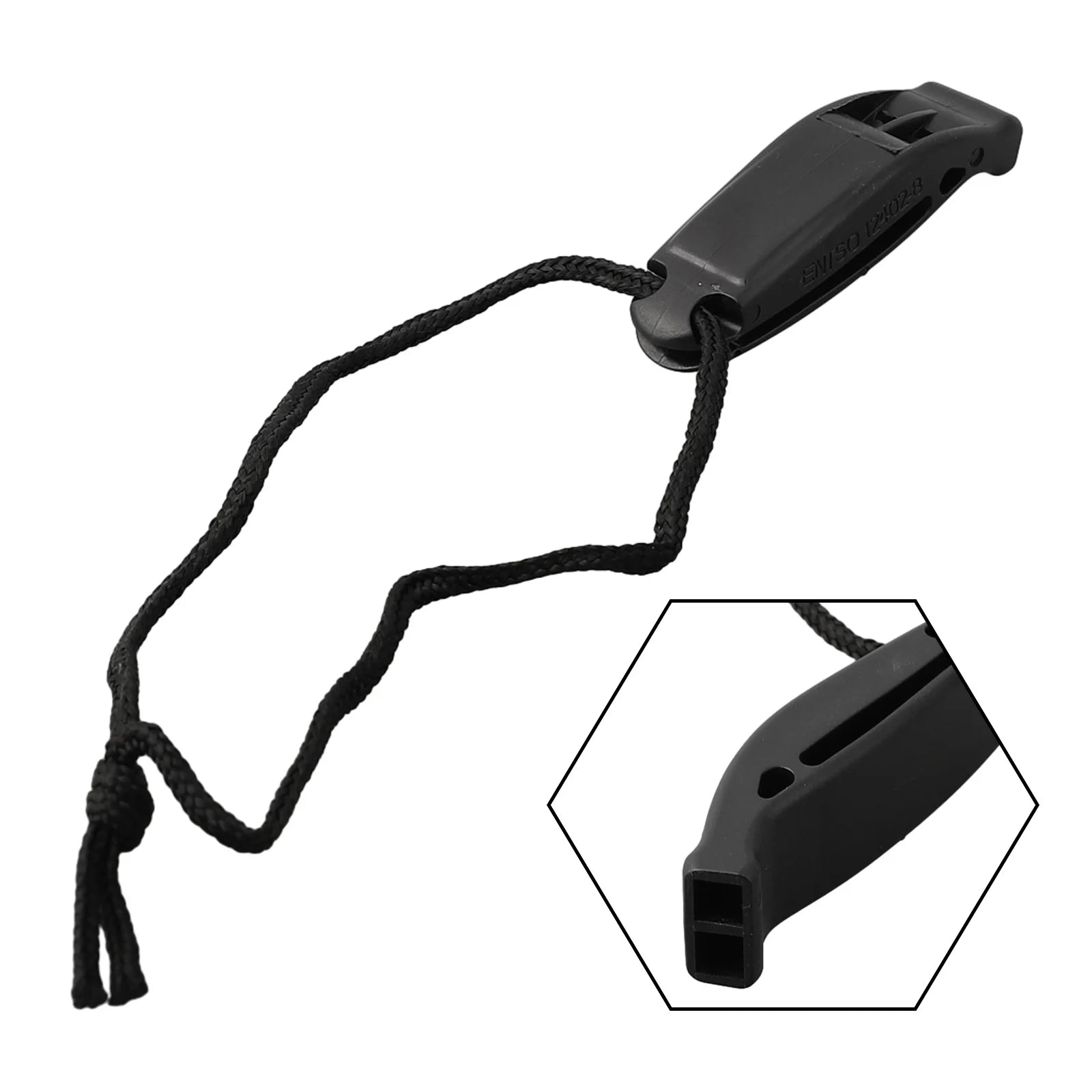 Dual-Frequency Safety Whistle – Pealess, Loud, Waterproof-Ready | Scuba Diving, Kayaking & Emergency Safety | Orange & Black
