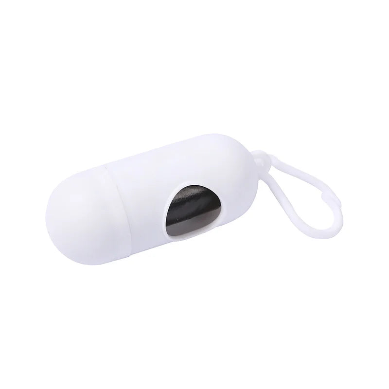 Dog Poop Bag Dispenser with Leash Clip – Mildly Scented Bags Included