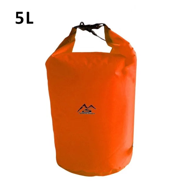 Waterproof PVC Roll-Top Dry Bag | Roll-Top Buckle Closure, Shoulder Strap Loop | Available in 5L–70L | RUNGEAR