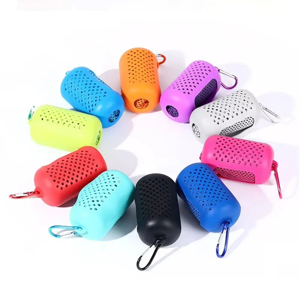 Mini Portable Quick Drying Sweat Absorption Sports Cold Towel With Hook