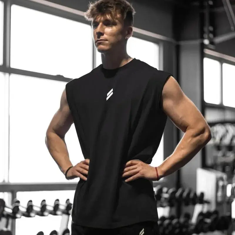 Men's Running Apparel: Sleeveless, Quick-Dry, Breathable Mesh Workout Tank T-Shirt / Rungear