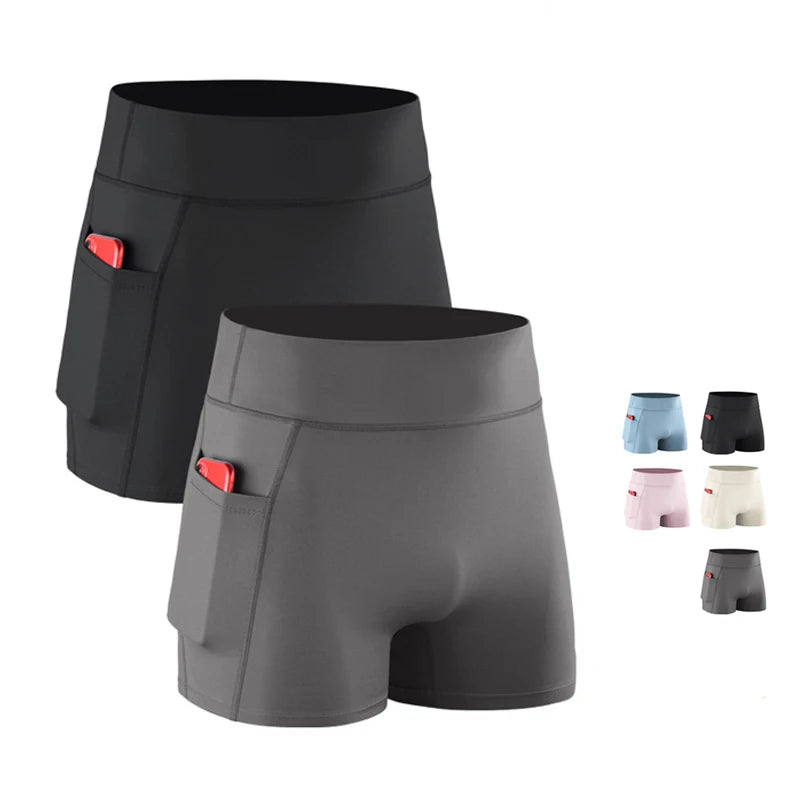 Men's Quick Dry Apparel: Solid Colour, Breathable, Moisture Wicking, Athletic Boxer Briefs for Running, Workout Fitness / Rungear