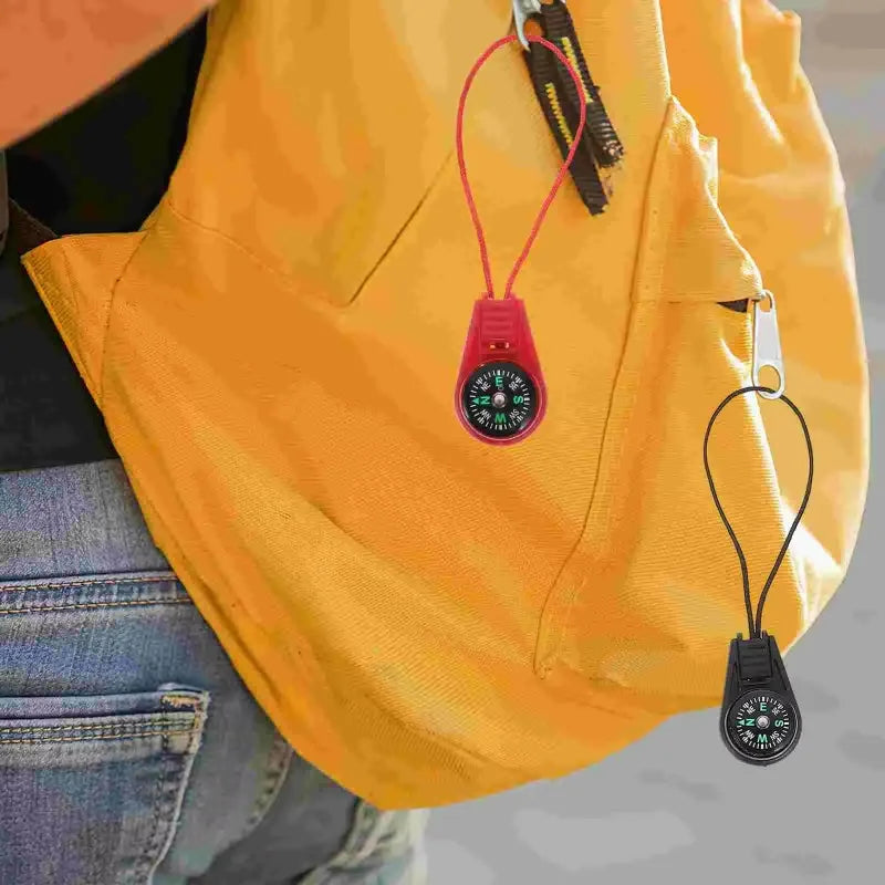 Running Trail Gear: Portable Navigation Pendant Mini Hiking Compass ABS For Outdoors / Rungear