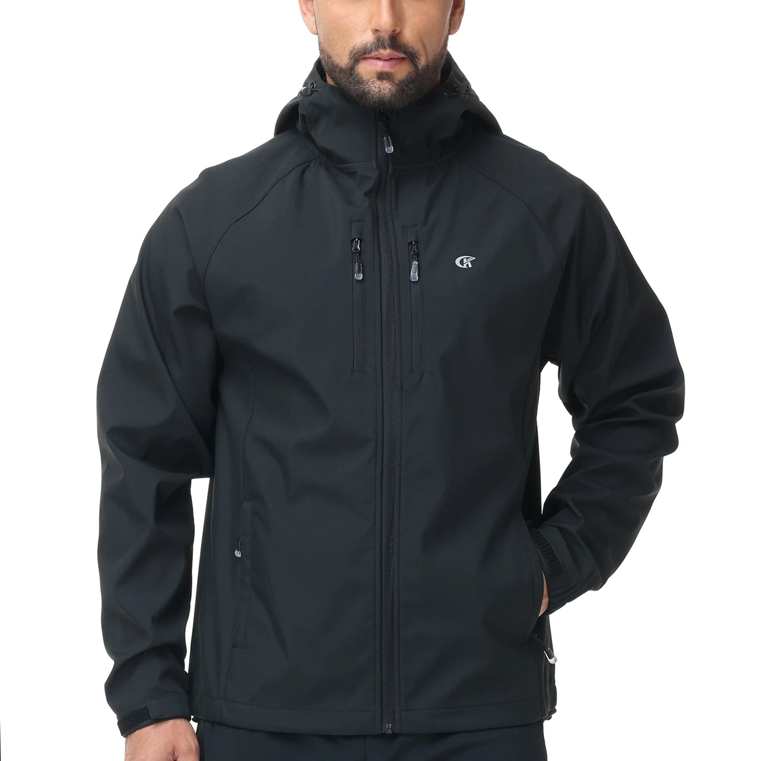 Men's Running Apparel: Lightweight, Waterproof Windbreaker Jacket With Inner Pocket / Rungear