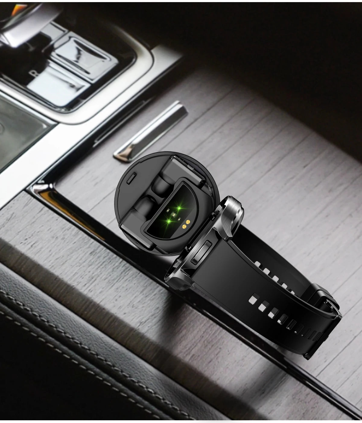 Running Tech Gear: New TWS 2-in-1 Bluetooth Smart Watch With Earphones HIFI 9D For Android iOS / Rungear