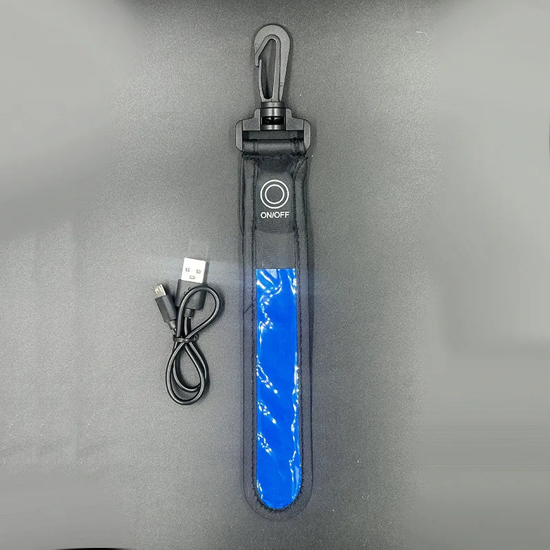Rechargeable LED Reflective Safety Light Clip for Running, Cycling & Hiking