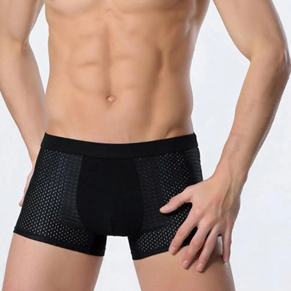 Men's Bamboo Boxer Shorts – 4-Pack, Breathable, Slim Fit | Everyday Comfort Underwear | XXL