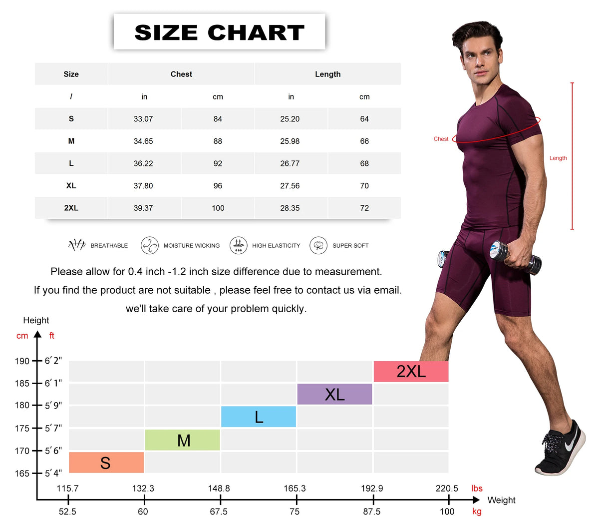 Men's Short Sleeve Compression Shirt | Quick-Dry Running & Gym Base Layer